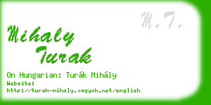 mihaly turak business card